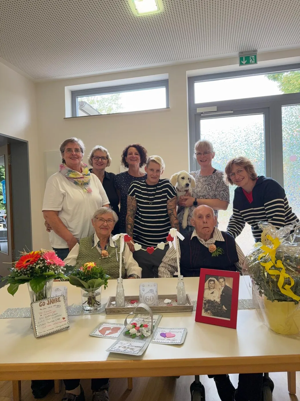 Feier zur Diamantenen Hochzeit mit Team und Gästen