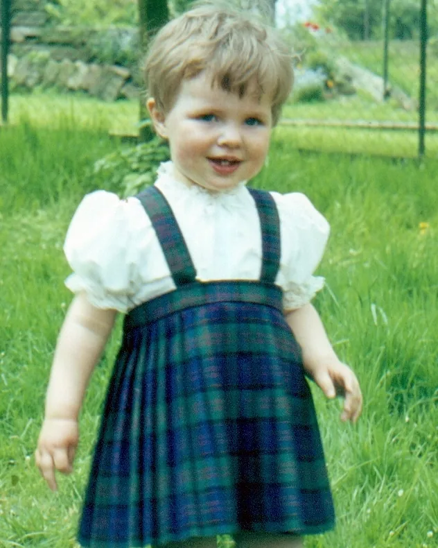 Birgit Struß als Kind